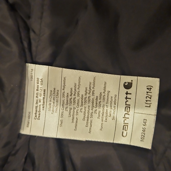 Carhartt Plum Hooded Jacket - Picture 4 of 6